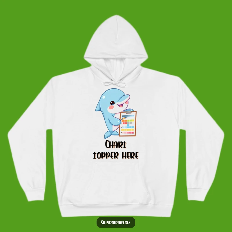 Cozy Funny Dolphin Chart Hoodie - Analytical & Warm Comfort Gift