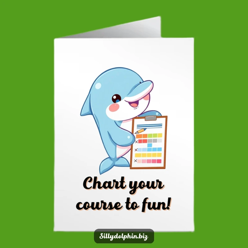 Funny Free Printable Birthday Card: Dolphin Analyst, Hilarious Downloadable