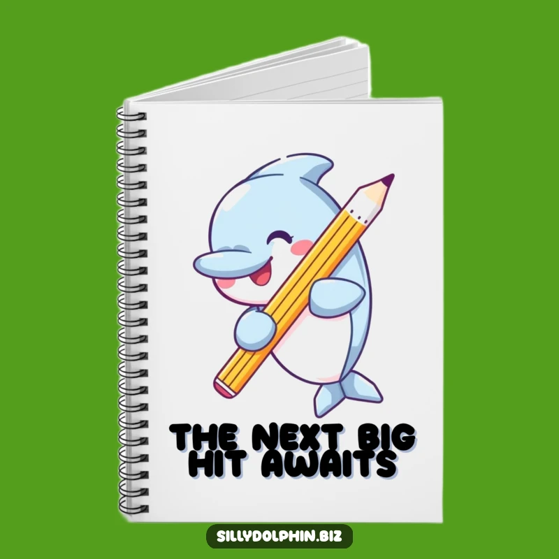Funny Dolphin Pencil Notebook: Jot Down Ideas with Aquatic Flair